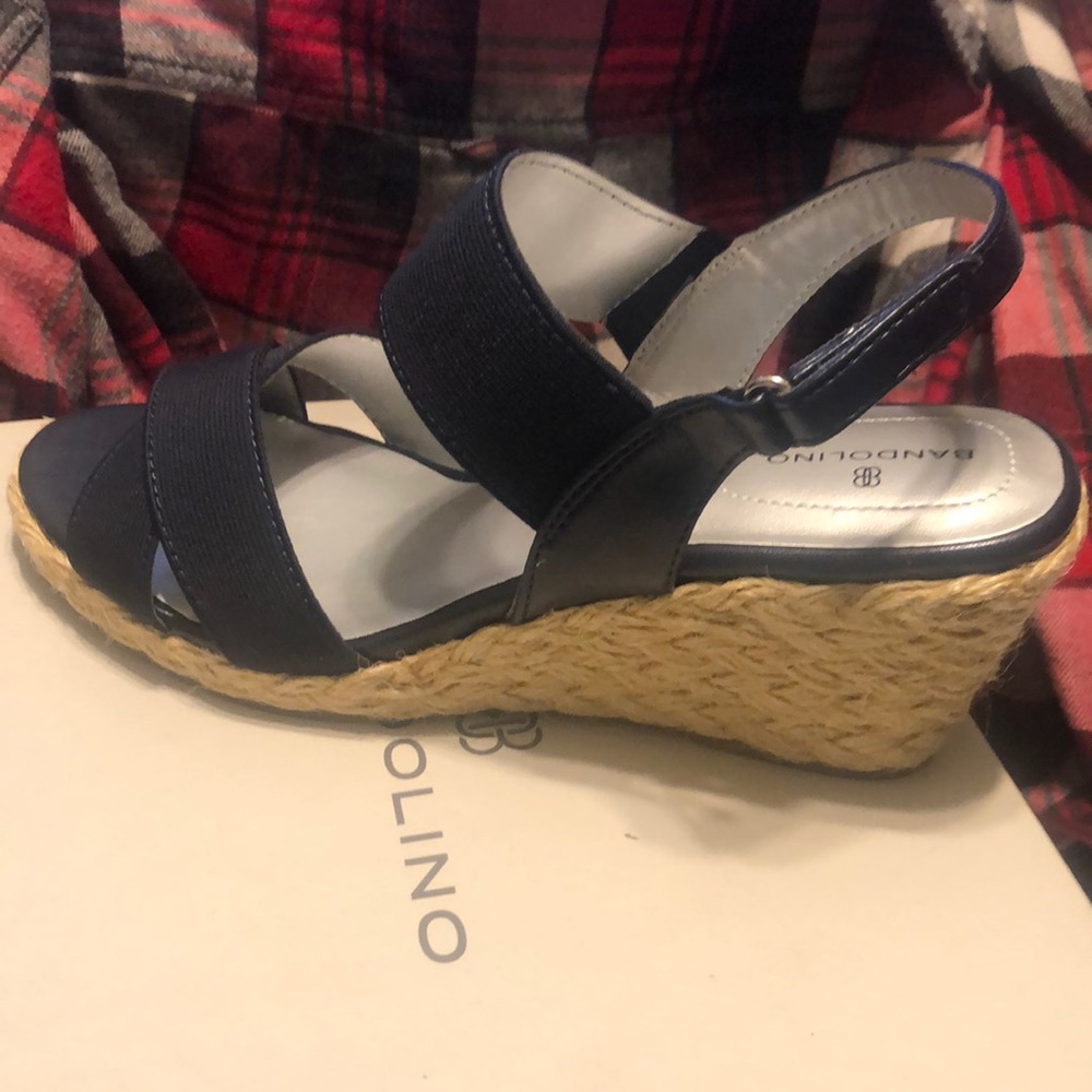 Navy blue  sandals platform